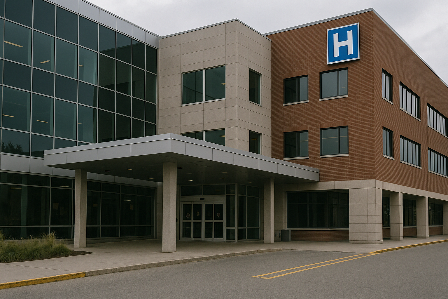 établissement extérieur d'un hôpital qui représente la garde en établissement