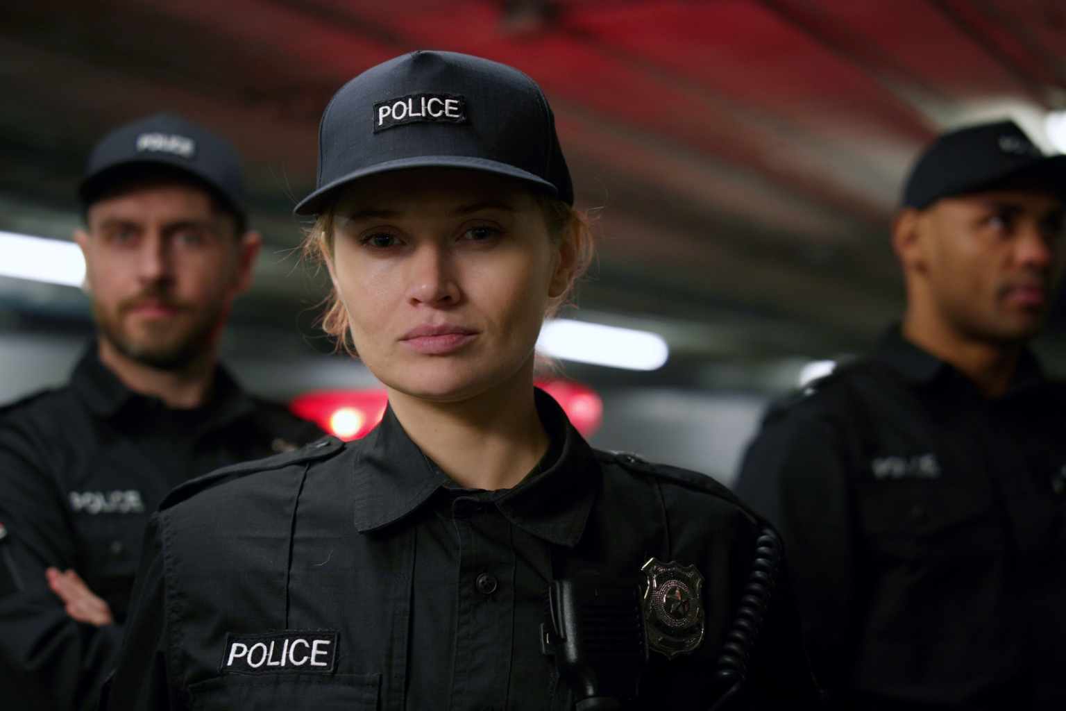 Policiers en intervention, illustrant le pouvoir de fouille des autorités.